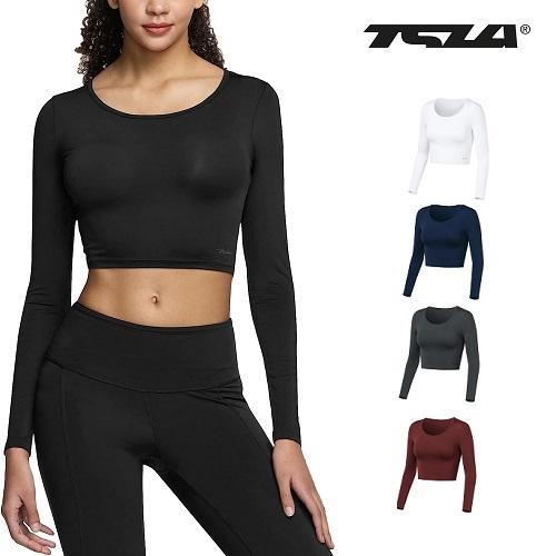 テスラ TESLA スポーツ インナー 長袖 レディース Tシャツ 伸縮性 吸汗速乾 トレーニング　...