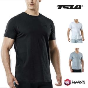テスラ メンズ Tシャツ UVカット 吸汗速乾 半袖 綿 スポーツウェア トレーニング ランニング ドライ 日常 Tシャツ TSLA MTS51/55｜plum-net