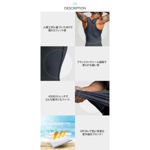 メンズ タンクトップ コンプレッションウェア ...の詳細画像4
