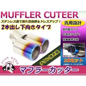 ヴァンガード マフラーカッター シングル 下向き オーバル シルバー