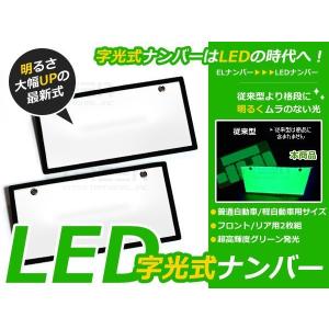 新品 1枚 EL字光式 ナンバープレート 12V 超極薄 普/軽 ブルー : plum
