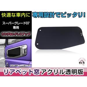 17スーパーグレート用 安全窓 スモーク 透明 外窓 : トラック