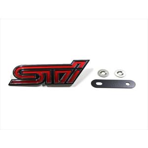 【正規品】 スバル純正部品 GRB GRF インプレッサ STIエンブレム 1個 フロントグリルエンブレム 取付金具付き 93013FG010｜plum-shop-net