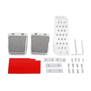 ⭐︎auto look製 アクセル/ブレーキ/クラッチペダルカバーSET MT用 汎用 アルミペダル 車用 MT用 アルミ ペダルカバー アクセル