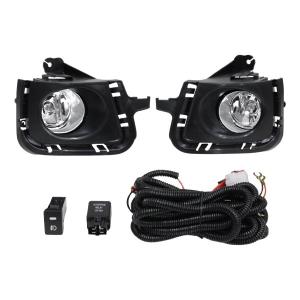 トヨタ アクア NHP10系 H23.12〜H26.11 後付け フォグランプ カバー リレーハーネス スイッチ付 H11/16 55W ハロゲン バルブ 仕様