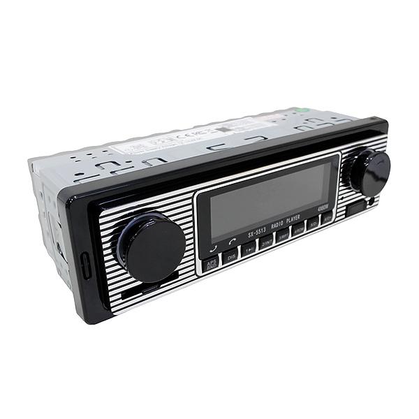 カーステレオ ラジオ オーディオ デッキプレーヤー 旧車 レトロ スタイル 1DIN USB MP3...