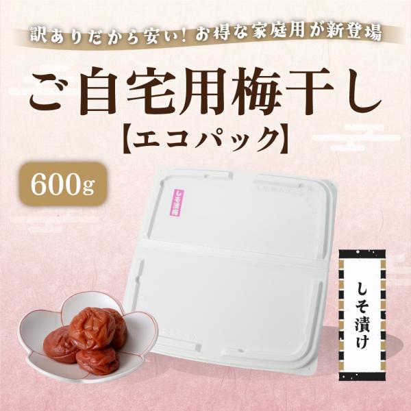 梅干し 訳あり ご自宅用梅干し しそ漬け梅干し【エコパック】600ｇ