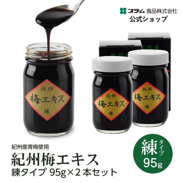 梅エキス 練タイプ 95g×2個 梅肉エキス 紀州産青梅使用 自社製造 プラム食品 公式ショップ
