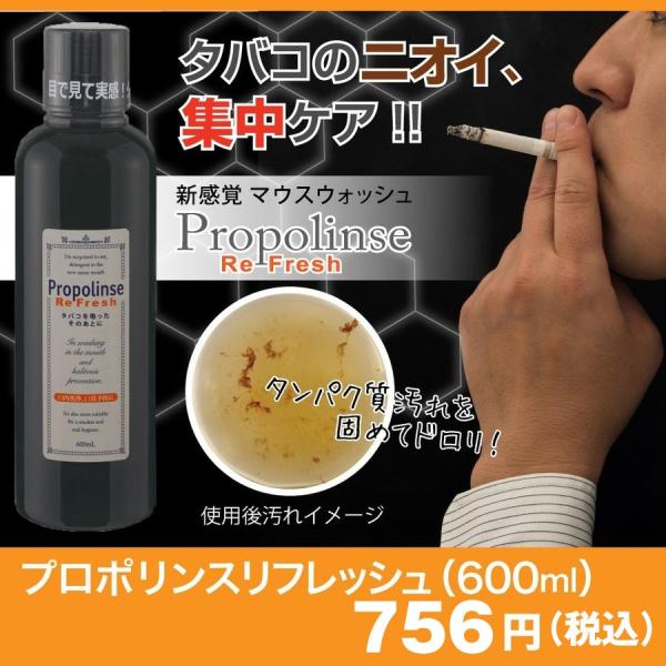 プロポリンス リフレッシュ 600ml ボトルタイプ 口内洗浄 オーラルケア プロポリス タバコの口...