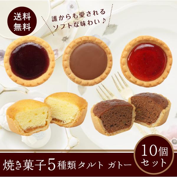 訳あり　焼き菓子5種類タルト ガトー １0個セット 老舗の人気洋菓子 1000円 ポッキリ 送料無料...