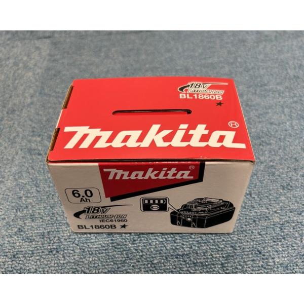 【箱付き】未使用品　US純正品　makita 18V-6.0Ah リチウムイオンバッテリー [残容量...