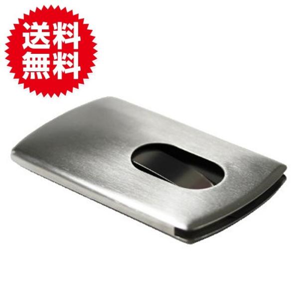 スライド式 マットタイプ ビジネスカードケース 名刺入れ バッグ・小物・ブランド雑貨 名刺入れ