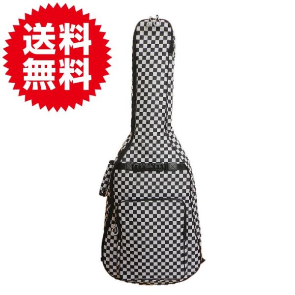 チェッカーフラッグ柄 ソフトギターケース