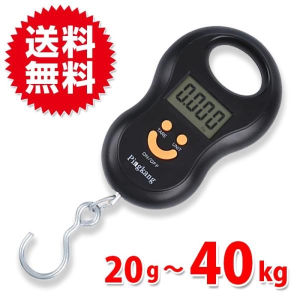 吊り下げ デジタルスケール 20g?40kg フィッシング スケール 吊りはかり 吊り下げ式
