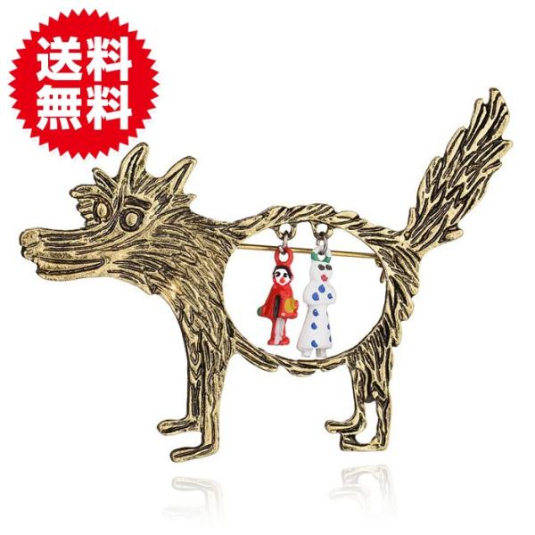 ブローチ ピン おとぎ話 童話 モチーフ 赤ずきん ファンキー おもしろ ユニーク ギフト