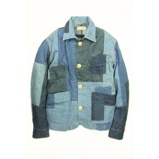 EATS　Used Patchwork Jacket_DENIM　パッチワークデニムジャケット　Sサ...