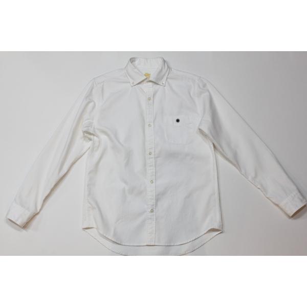 バーンズ　barns outfitters   オックスフォード　長袖ボタンダウンシャツ