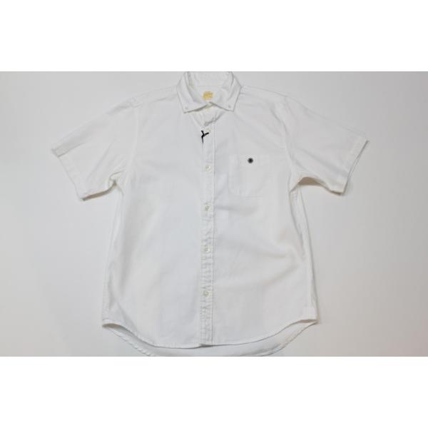 バーンズ　barns outfitters オックスフォード　半袖ボタンダウンシャツ