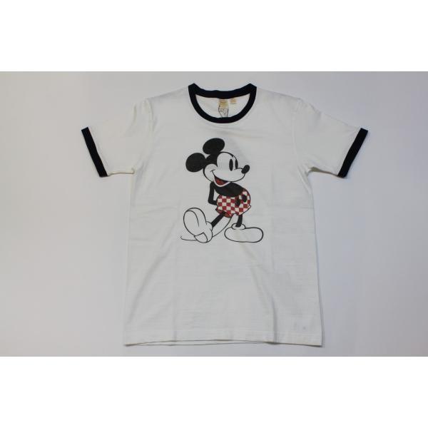 吊り編み天竺 ミッキープリントTシャツ　バーンズ×ディズニー　コラボＴ　バーンズ　アウトフィッターズ...