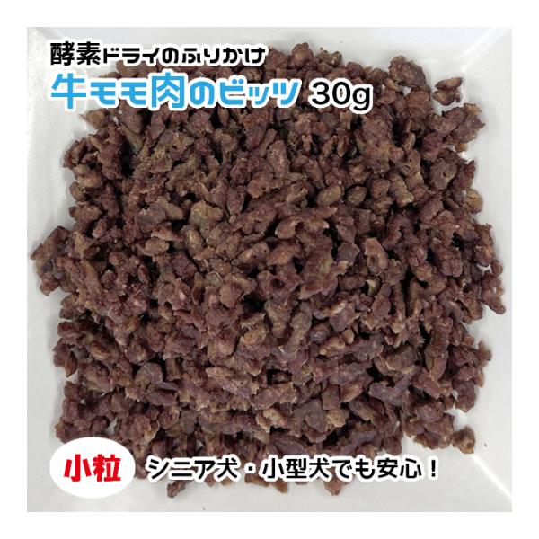 犬用・猫用 牛モモ肉のビッツ 30g 酵素ドライ【ネコポス・宅急便コンパクト対応・クール便同梱可能】...