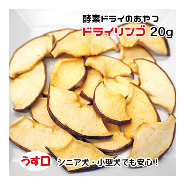 犬用・猫用 ドライリンゴ 20g 酵素ドライ うす口【ネコポス・宅急便コンパクト対応・クール便同梱可...