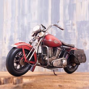 ブリキのおもちゃ Vintage Motorcycle バイク 置物 ヴィンテージ モーターサイクル オートバイ レトロ アメリカン雑貨 オブジェ インテリア レトロ ハーレー｜plus-h