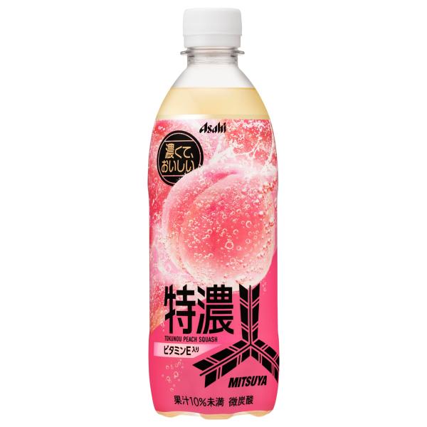 アサヒ飲料 三ツ矢特濃ピーチスカッシュ 500ml×24本 サイダー