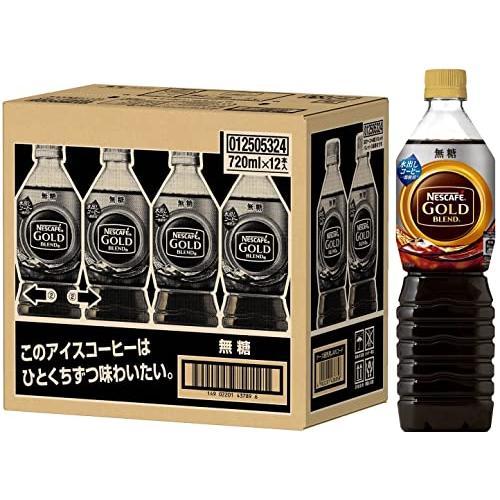 ネスカフェ ボトルコーヒー ゴールドブレンド 上質なひととき 無糖 720ml×12本 アイス  ペ...