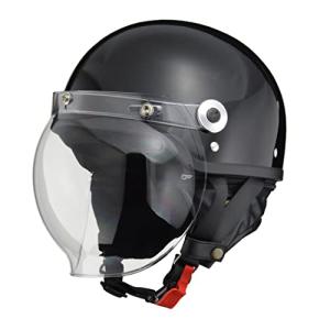 リード工業 送料無料 LEAD CR-760 バブルシールド付ハーフヘルメット