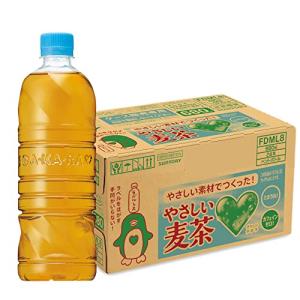 サントリー グリーンダカラ やさしい麦茶 ラベルレス お茶 麦茶 ペットボトル 680ml ×24本