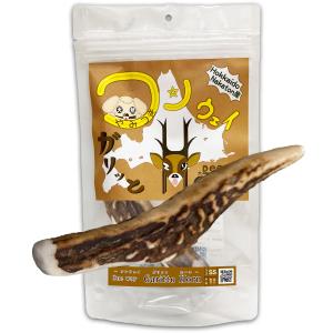 +One way　鹿の角 SSサイズ『ガリッとホーンレギュラー（一本物）超小型犬用１本入り』犬のおやつ　犬用品　エゾシカ(鹿の角)　デンタルガム　しつけ　無添加｜plus-oneway