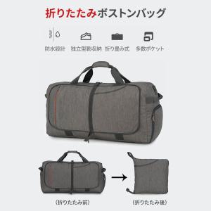 ボストンバッグ メンズ レディース 大容量 折...の詳細画像4