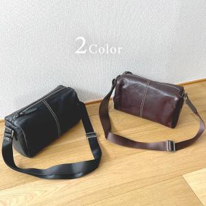 メンズ ショルダーバッグ 革 斜め掛け 軽量 ...の詳細画像3