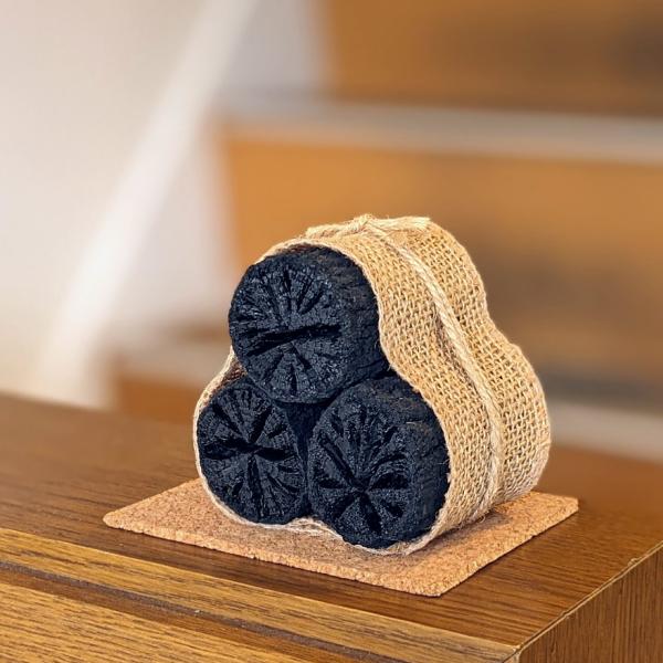 炭たわら 小「ジュート」 炭 木炭 浄化 消臭 除湿 調湿 インテリア 運気アップ おしゃれ