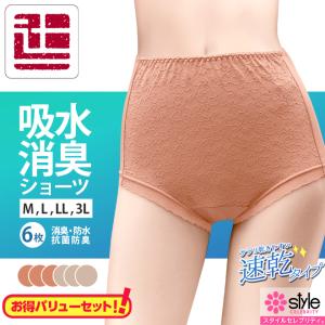 最終値下げ 2枚組×3枚 6枚 失禁ショーツ レディース セット 女性用 スタイルセレブリティ 吸水消臭ショーツ 東洋紡 ランシール使用 尿漏れパンツ 50%OFF 母の日