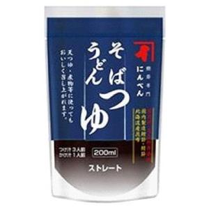 にんべん そば うどん つゆ ストレート スタンディングパウチ 200ml 1ボール