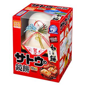 サトウのサッと鏡餅 切り餅入り 500g  D-181