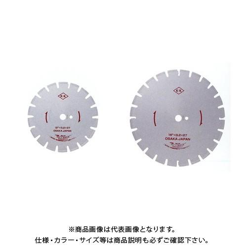 関西工具製作所 湿式ダイヤモンド・ブレード　Ｗタイプ 18"(455mm) x 27H 1枚 D0B...