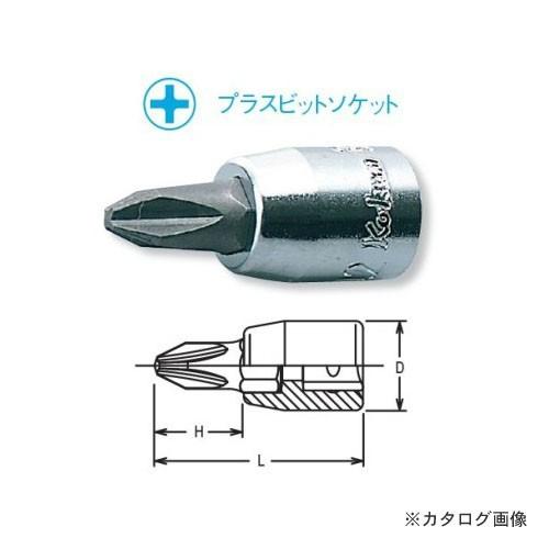 コーケン ko-ken 1/4"(6.35mm) 2000-28(PH) PH3 プラスビットソケッ...