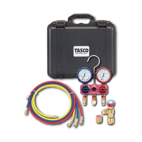 (空調市2026)TASCO タスコ ミニボールバルブ式マニホールド特別キット STA122ME-T...