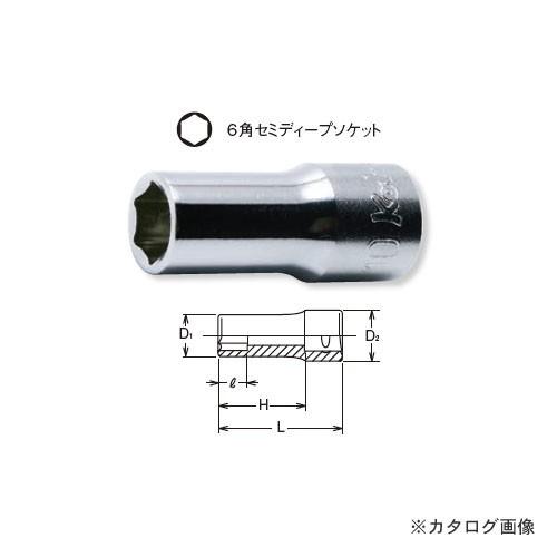 コーケン ko-ken 3/8"(9.5mm) 3300X 17mm 6角セミディープソケット