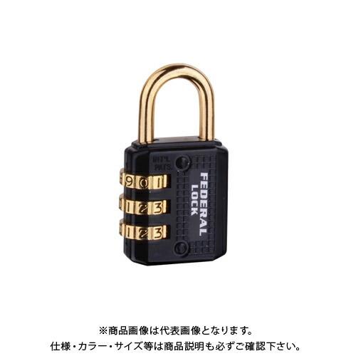 フェデラル FEDERAL 364-BK-P ダイヤル式南京錠 30mm
