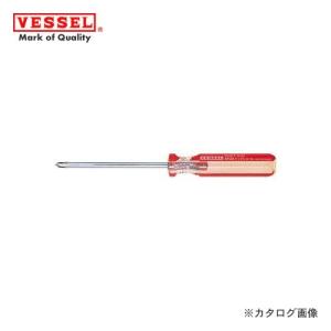 ベッセル VESSEL No.6100 クリスタラインドライバー (細軸・マグネット入り) ＋1×75｜plus1tools