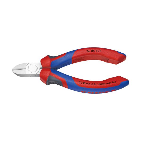 クニペックス KNIPEX 電気技師用斜ニッパー7605-125