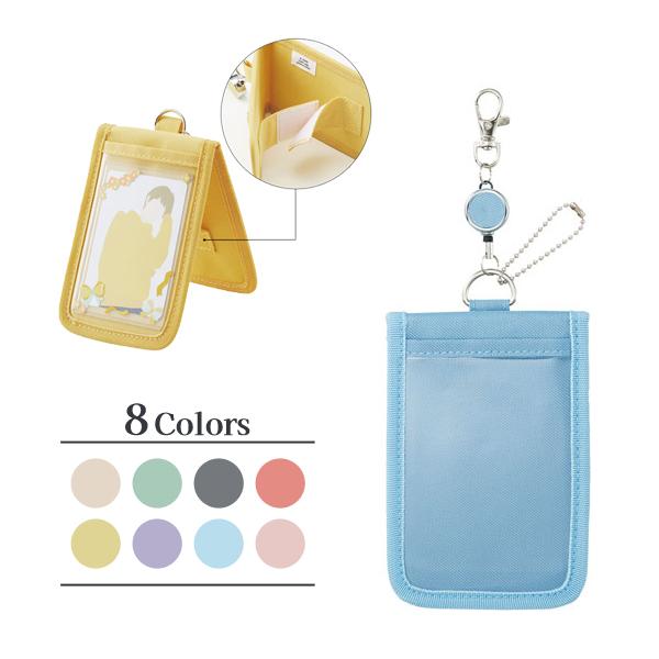 myfa カードスタンドケース ミファ 推し活 パスケース 持ち運び ICカード リール パウダーブ...