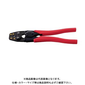 (おすすめ)エビ 圧着工具 銅線用裸圧着端子・裸圧着スリーブ(P.B)用 AK19A｜plus1tools