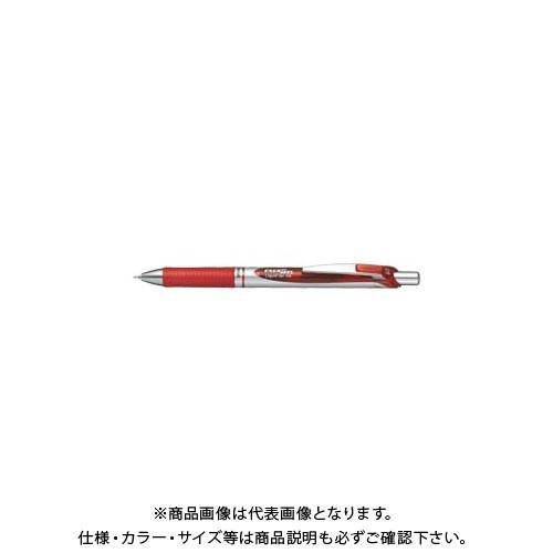 ぺんてる エナージェルBLN75シルバー軸 赤 BLN75Z-B