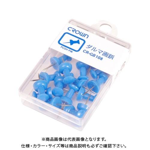 クラウン ダルマ画鋲 16本 青 CR-GB108-BL