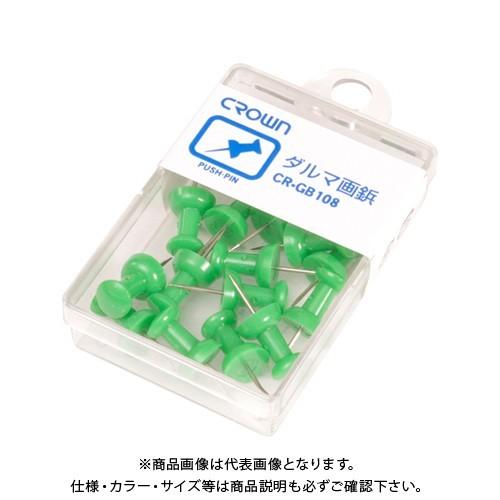 クラウン ダルマ画鋲 16本 緑 CR-GB108-G
