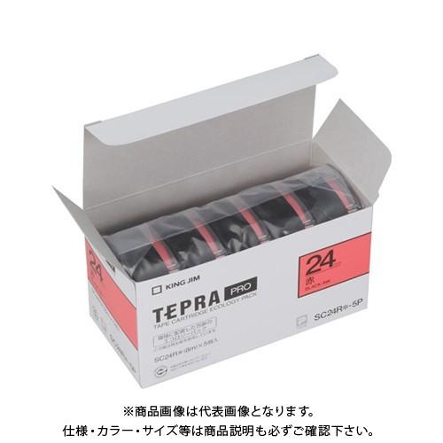 キングジム PROテープエコパック(赤) (5個入) SC24R-5P
